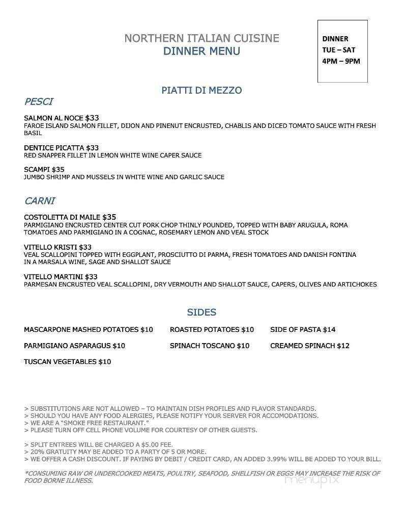 L'Incanto - Greer, SC menu_pic