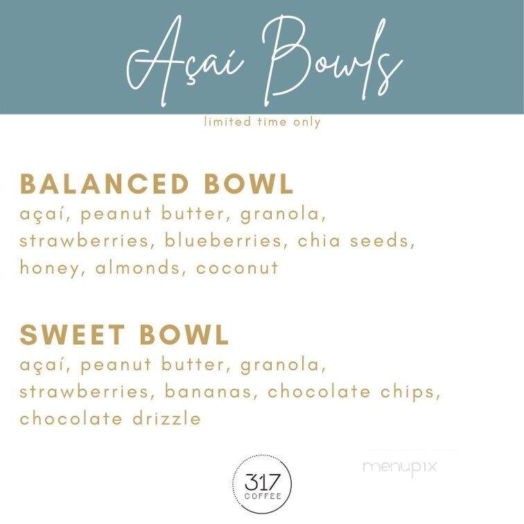 317 Coffee - Hudsonville, MI menu_pic