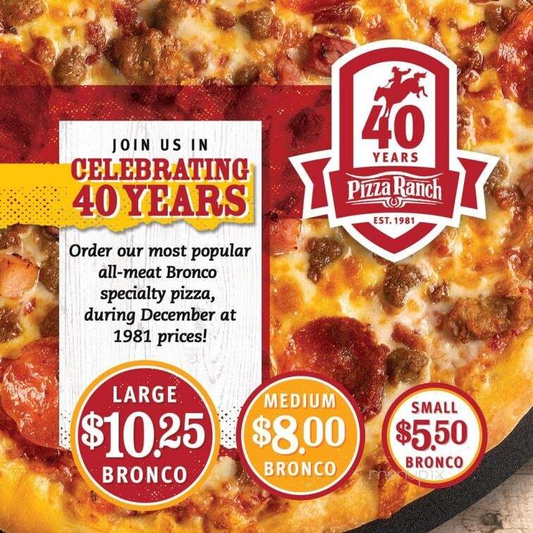 Pizza Ranch - Watertown, WI menu_pic