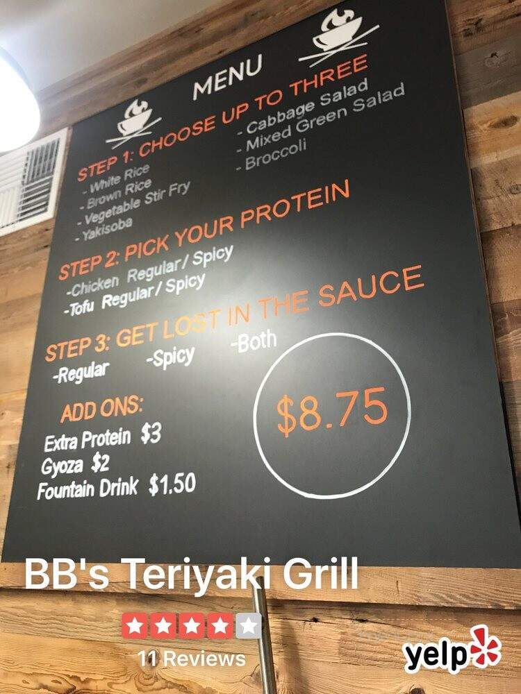 BB's Teriyaki Grill - Seattle, WA menu_pic