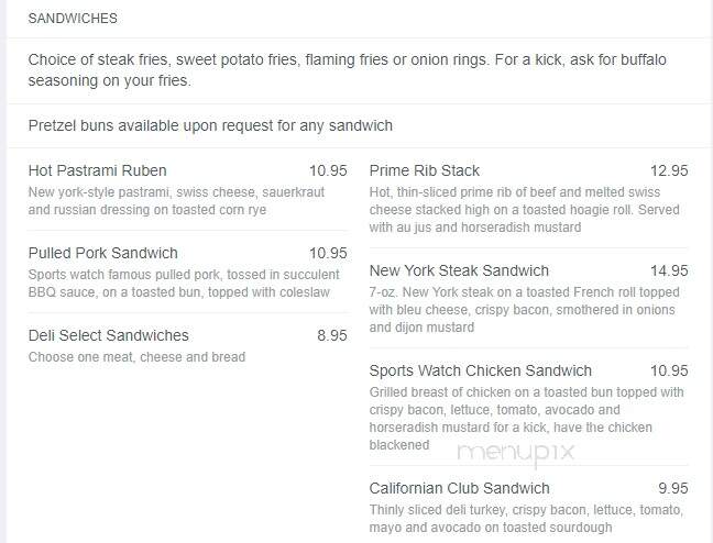 San Manuel Casino - Highland, CA menu_pic