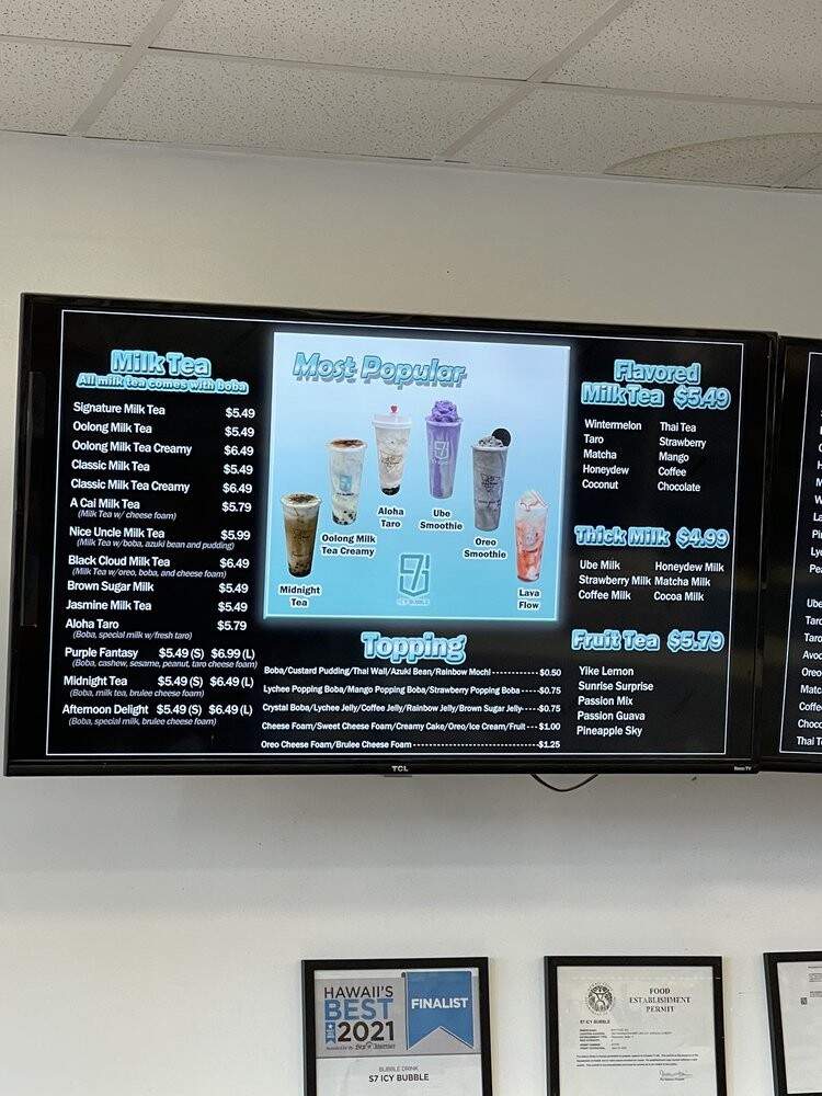 S7-Icy Bubble kapolei - Kapolei, HI menu_pic