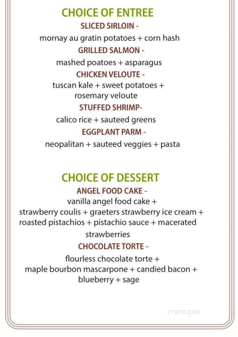 Tano Bistro - Hamilton, OH menu_pic