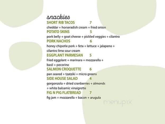 Tano Bistro - Hamilton, OH menu_pic
