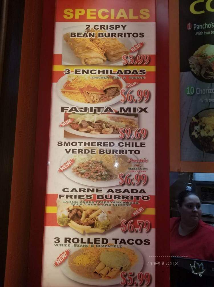 Pancho's Mexican Food - Tulsa, OK menu_pic