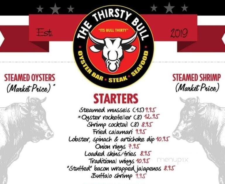 The Thirsty Bull - Rocky Mount, NC menu_pic
