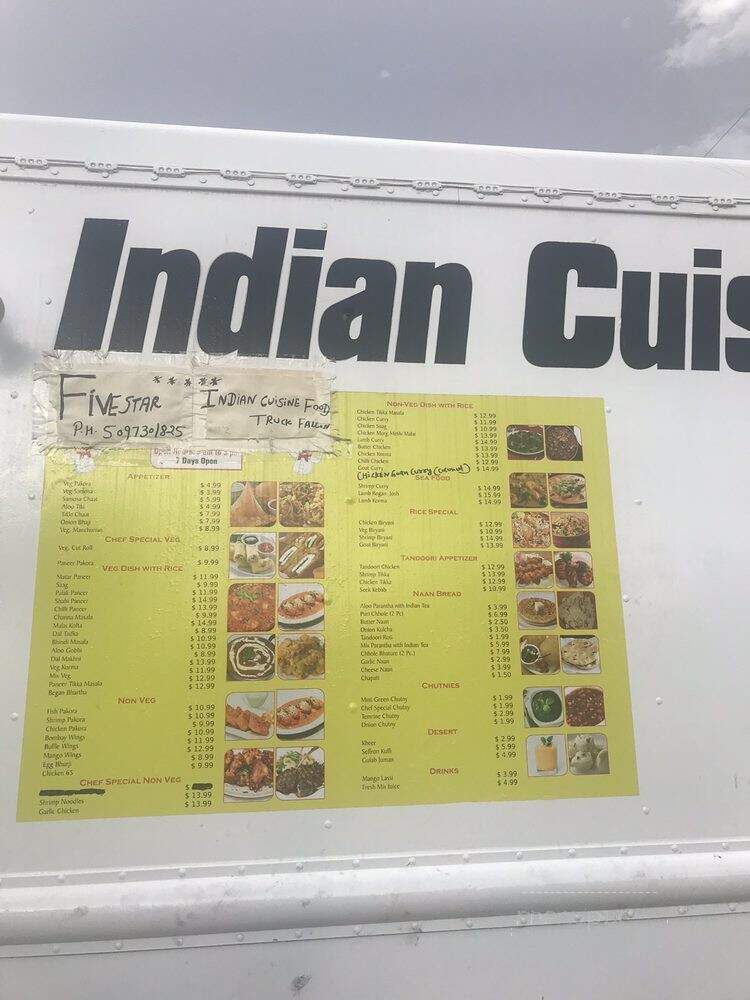 Five Star Indian Cuisine Food Truck - Fallon, NV