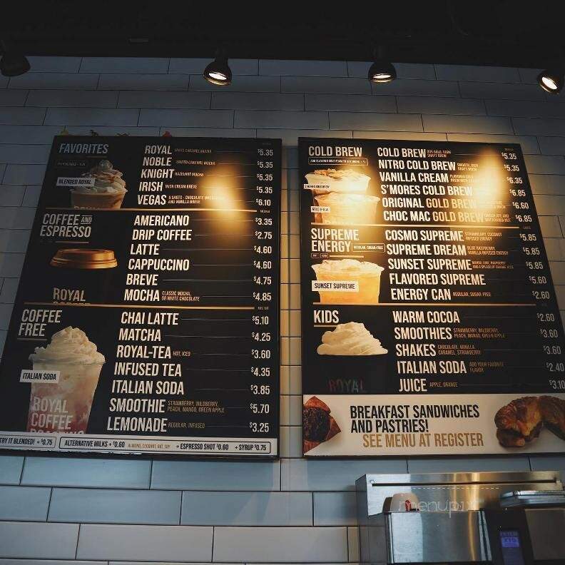 Royal Coffee Roasting - Las Vegas, NV menu_pic