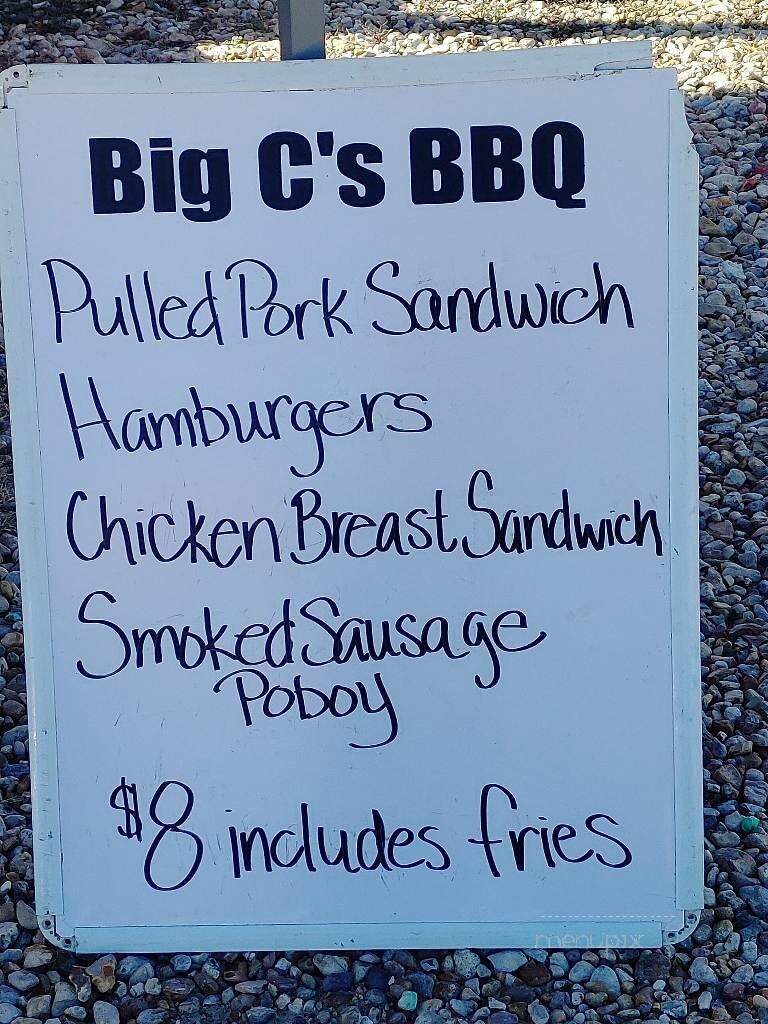 Big C's BBQ - Denham Springs, LA menu_pic