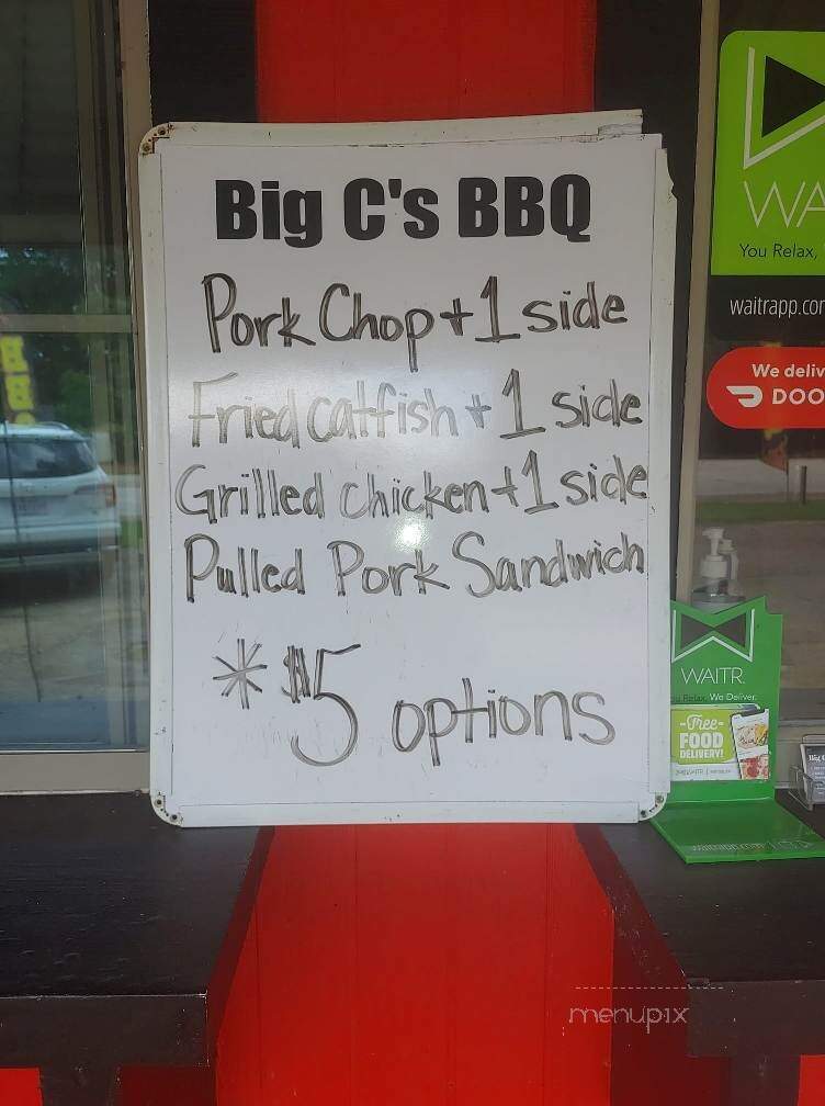 Big C's BBQ - Denham Springs, LA menu_pic