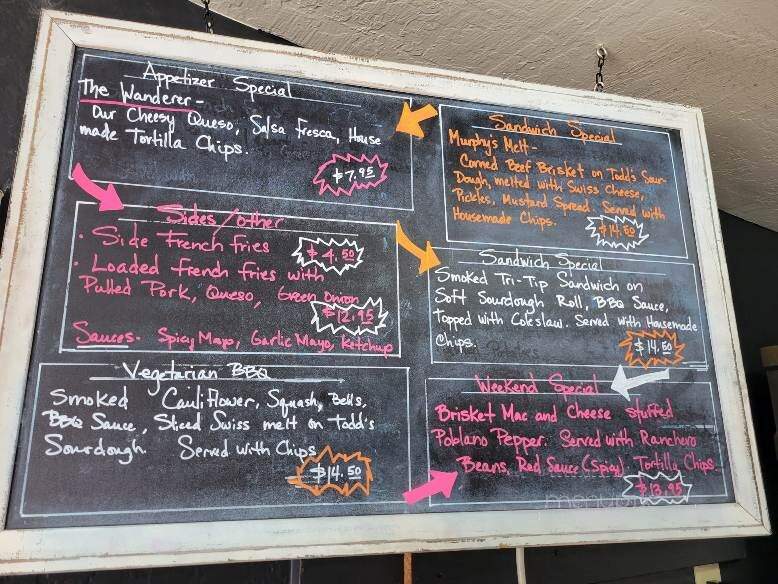 Gypsy BBQ - Murphys, CA menu_pic