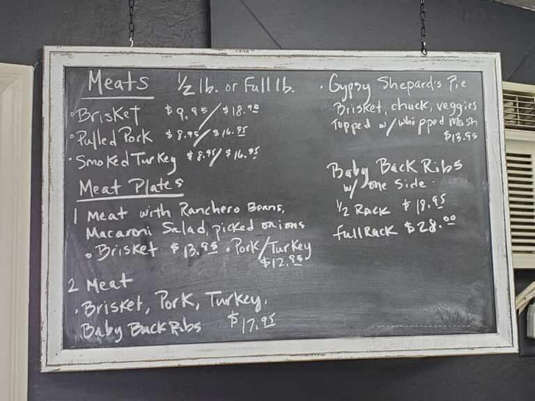 Gypsy BBQ - Murphys, CA menu_pic