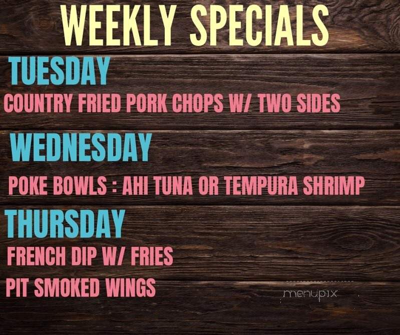 Old Rapp Taphouse - Warsaw, VA menu_pic