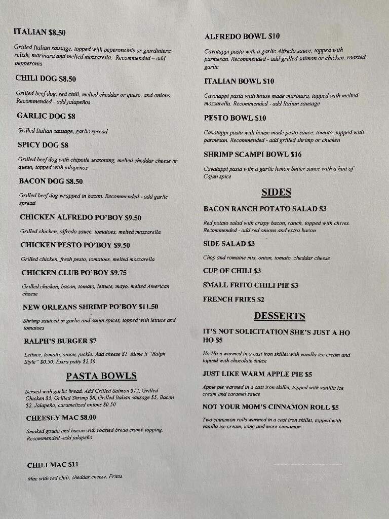The Barrister's Bar & Judge's Grill - Russell, KS menu_pic