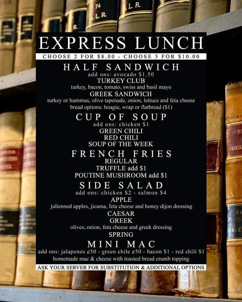 The Barrister's Bar & Judge's Grill - Russell, KS menu_pic
