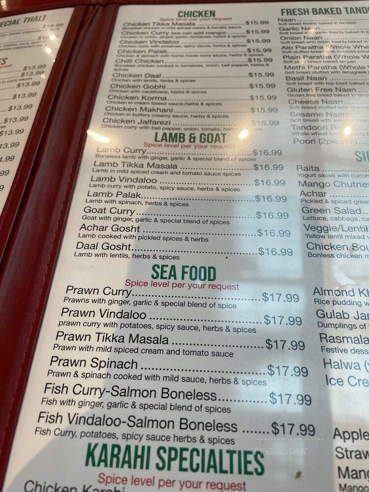 New Delhi Indian Cuisine - San Rafael, CA menu_pic