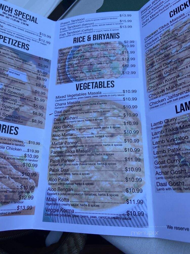 New Delhi Indian Cuisine - San Rafael, CA menu_pic