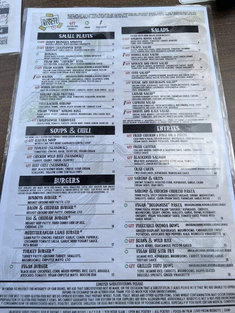 Busboys and Poets - Columbia, MD menu_pic