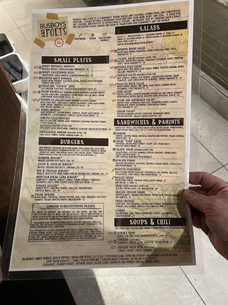 Busboys and Poets - Columbia, MD menu_pic