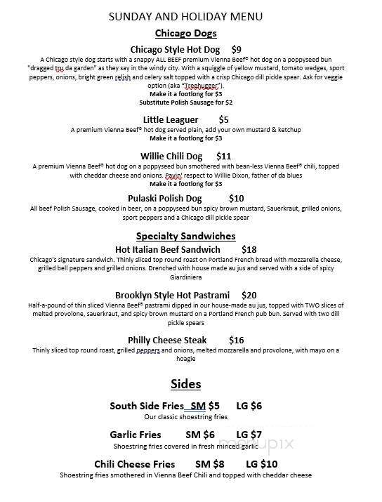 Big River Taproom - St. Helens, OR menu_pic