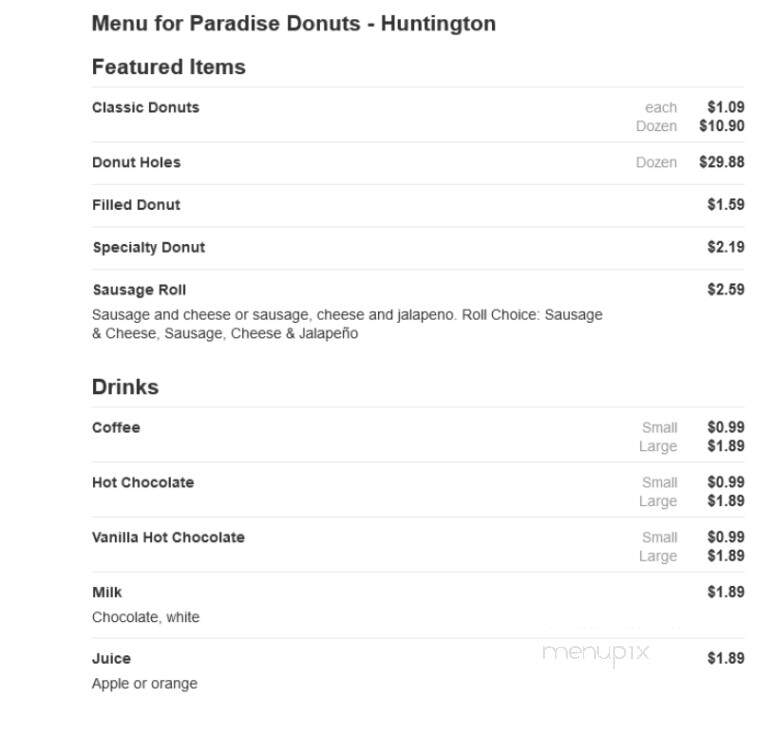 Paradise Donuts - Huntington, WV