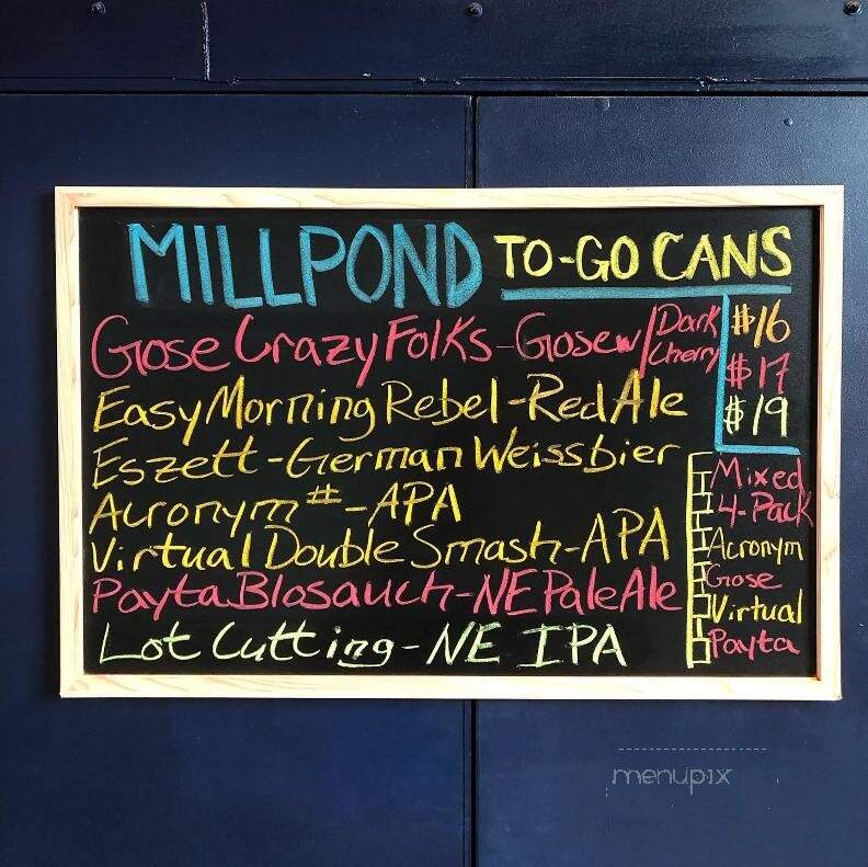Millpond Brewing & Incubator - Millstadt, IL menu_pic
