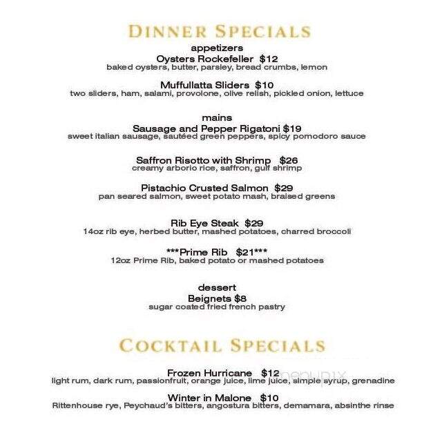 Hearth of Malone - Malone, NY menu_pic