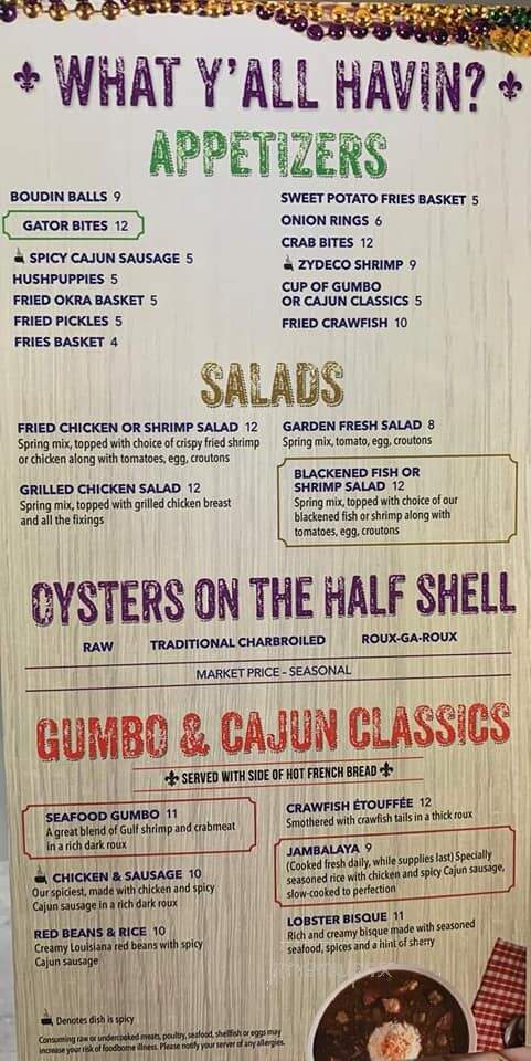The Lost Cajun - Pearl, MS menu_pic