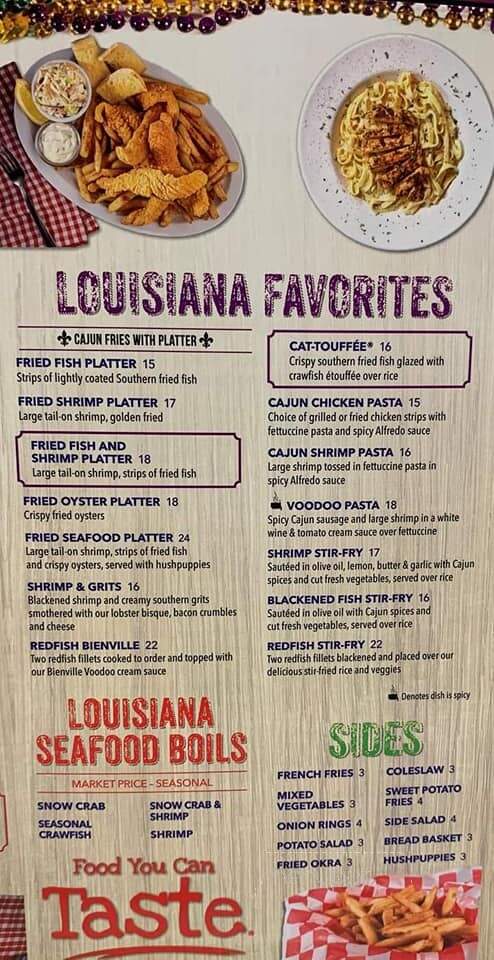 The Lost Cajun - Pearl, MS menu_pic