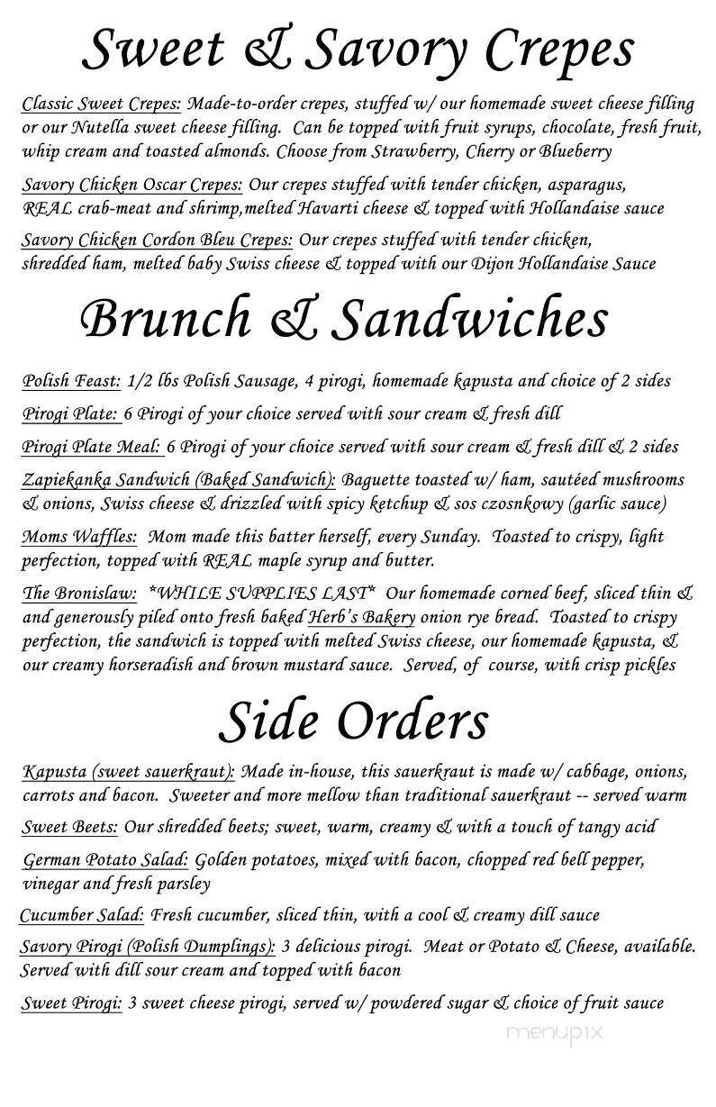 Red Poppy Bistro - Elgin, IL menu_pic