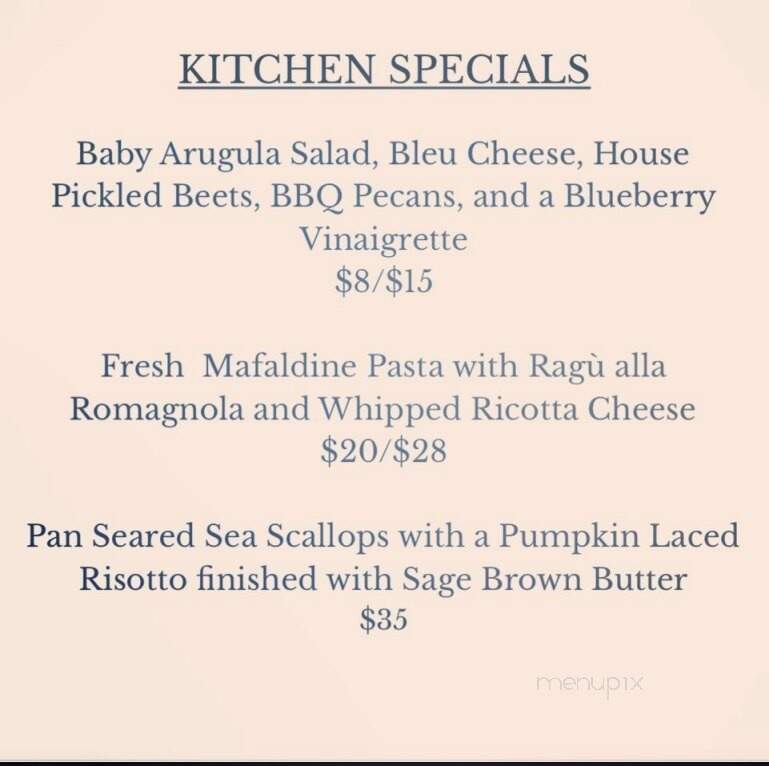 Bocca Italian Kitchen - Houston, TX menu_pic