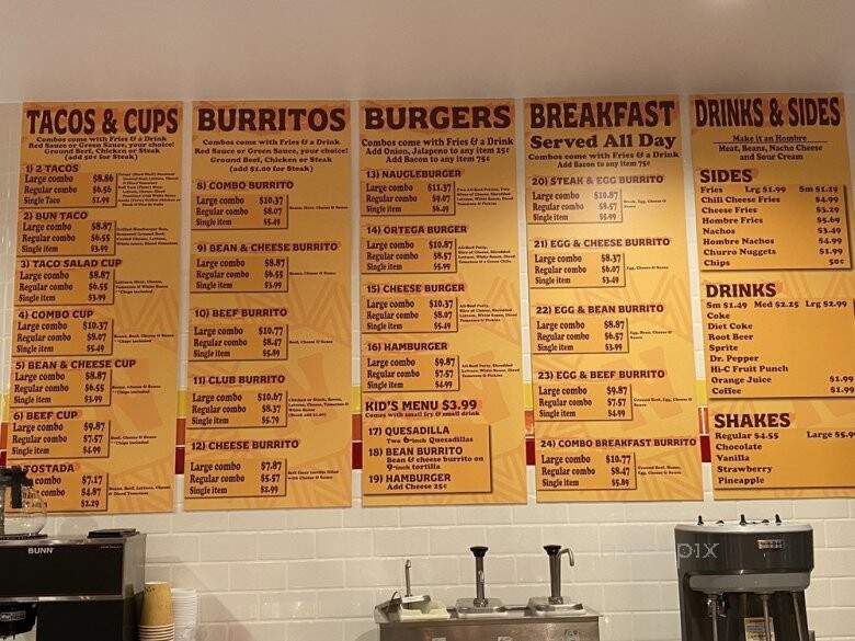 Naugles Tacos & Burgers - Stanton, CA menu_pic