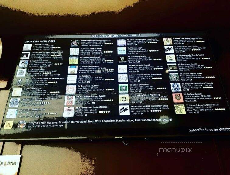 The Open Door Taproom and Bottleshop - Clarendon Hills, IL menu_pic