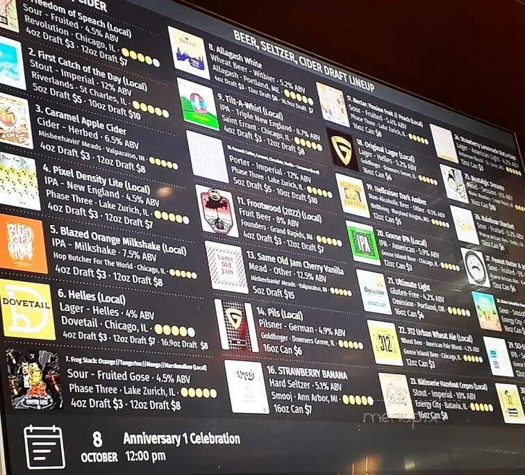 The Open Door Taproom and Bottleshop - Clarendon Hills, IL menu_pic