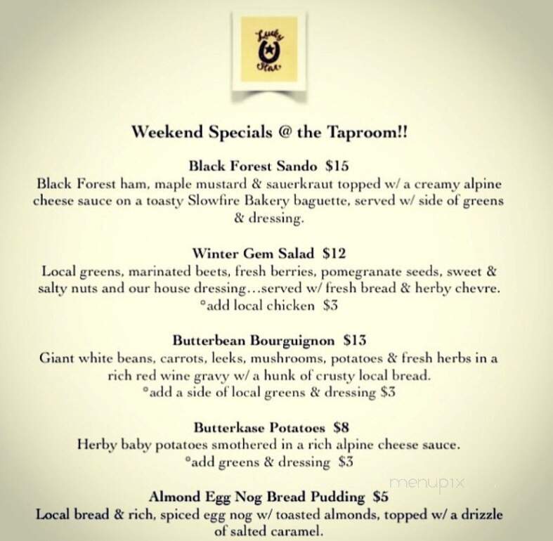 Hogback Mountain Brewing - Bristol, VT menu_pic