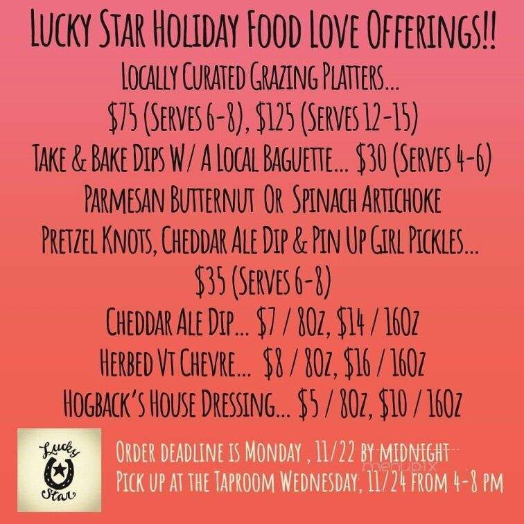 Hogback Mountain Brewing - Bristol, VT menu_pic