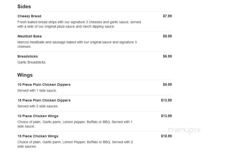 Marco's Pizza - Easley, SC menu_pic