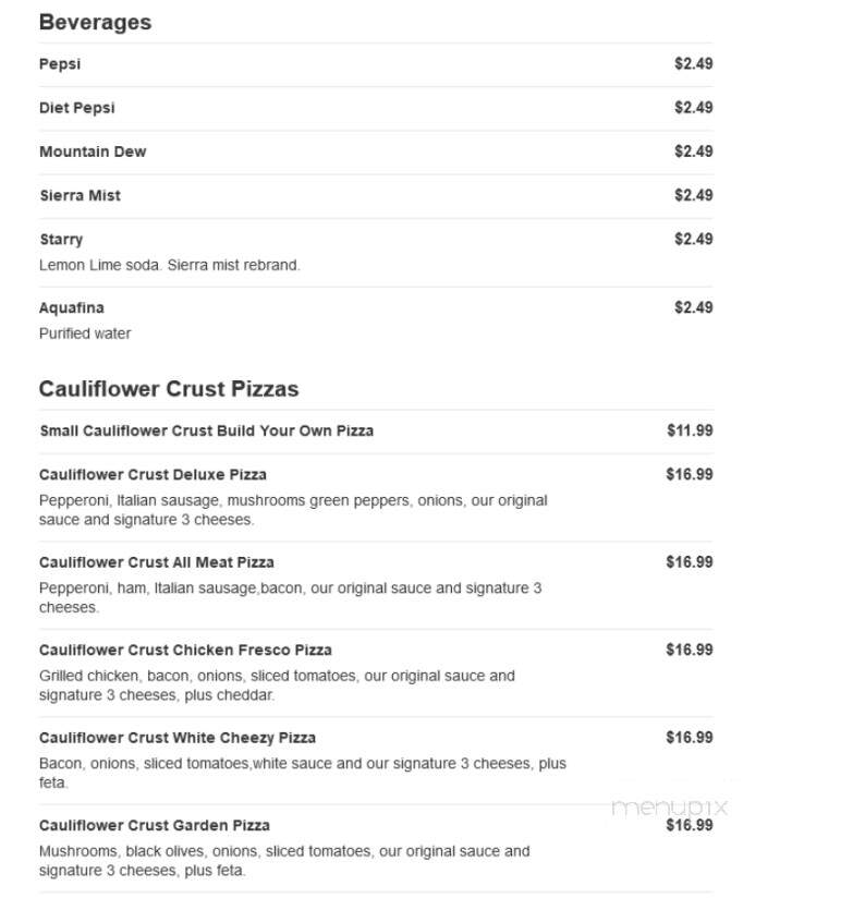 Marco's Pizza - Easley, SC menu_pic