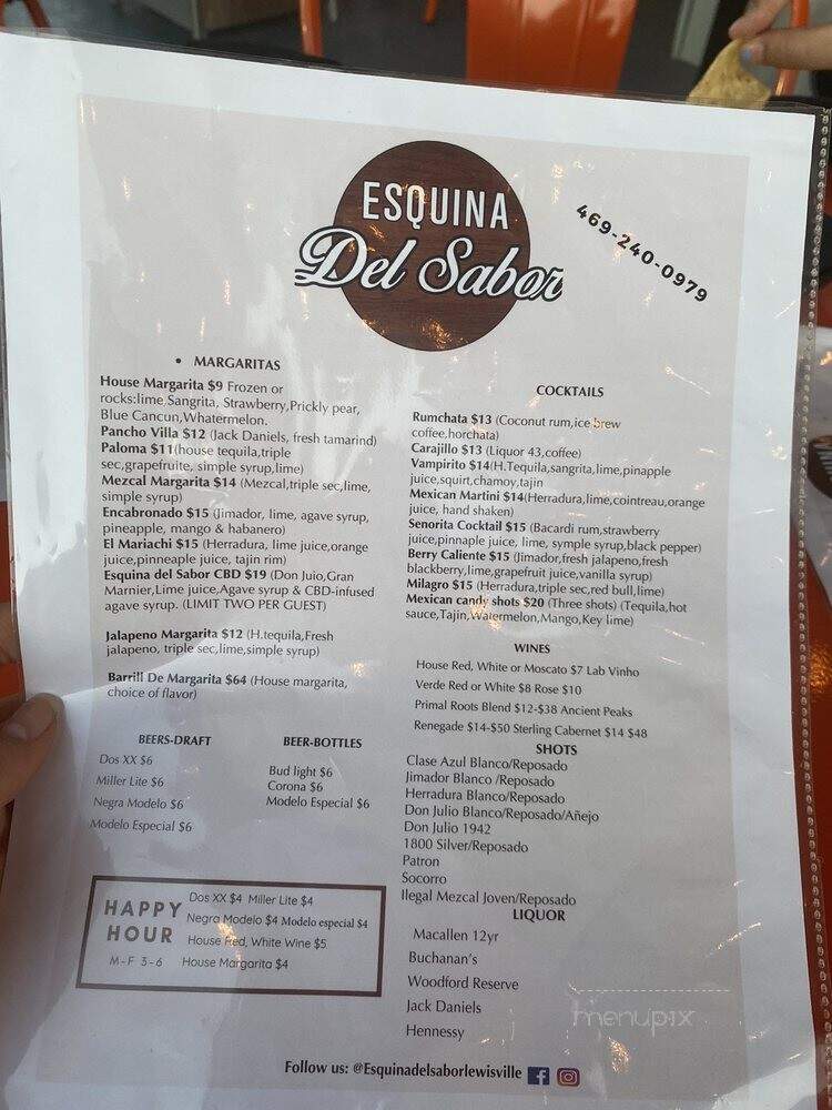 Esquina Del Sabor - Lewisville, TX menu_pic