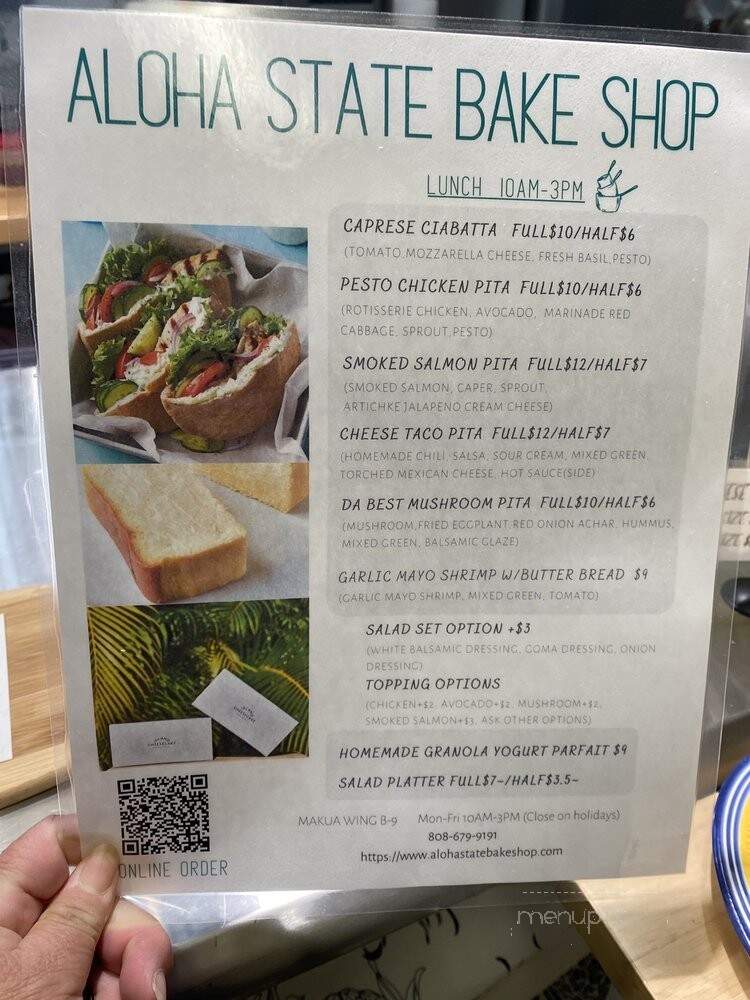 Aloha State Bake Shop - Honolulu, HI menu_pic