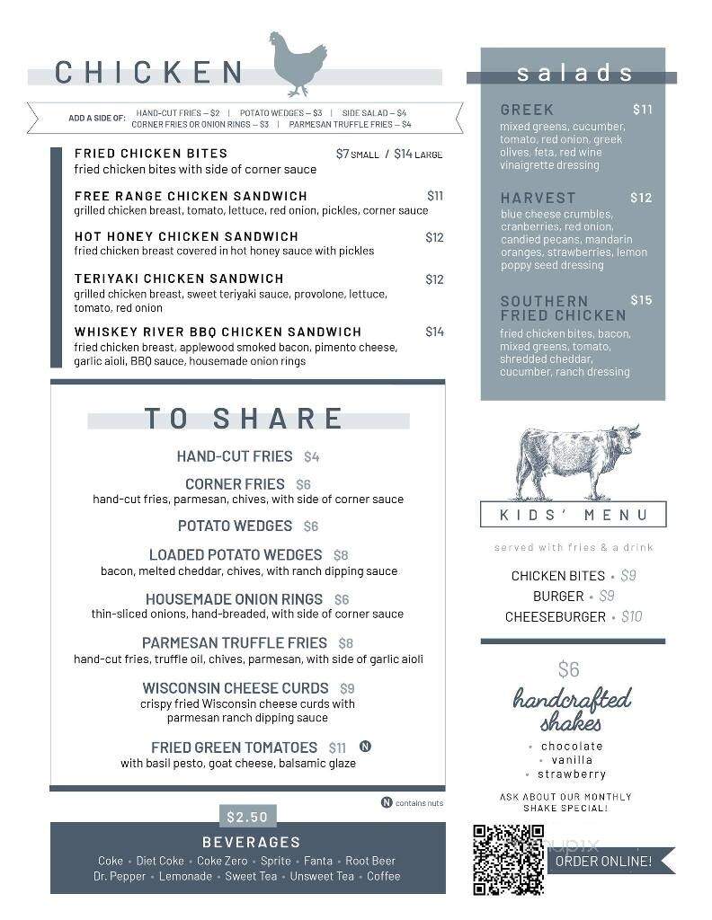 Corner Burger - Forest, VA menu_pic