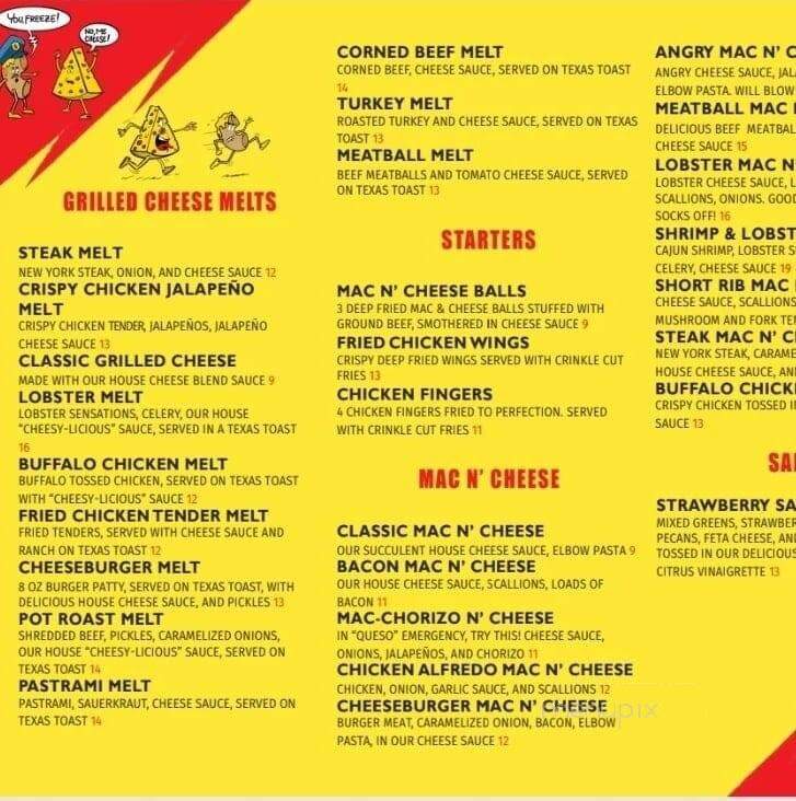 The Mac and Grill Cheese Factory - Henderson, NV menu_pic