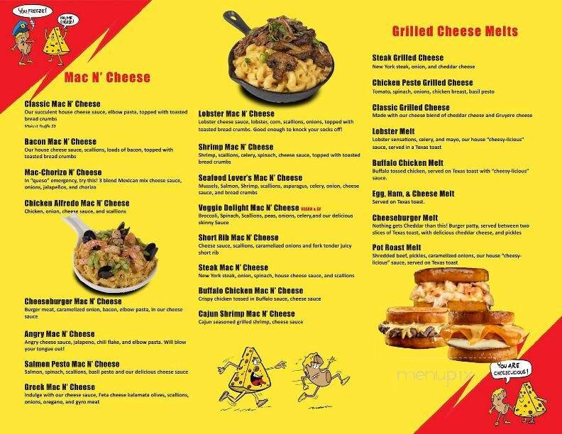 The Mac and Grill Cheese Factory - Henderson, NV menu_pic