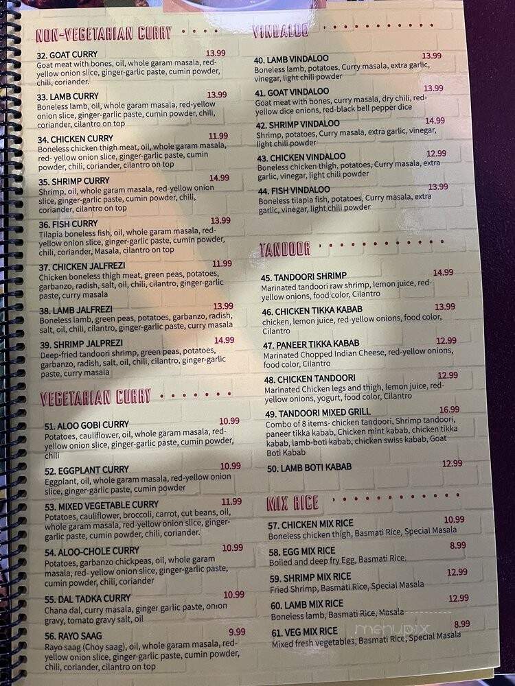 Indian & Nepali Kitchen - Pataskala, OH menu_pic