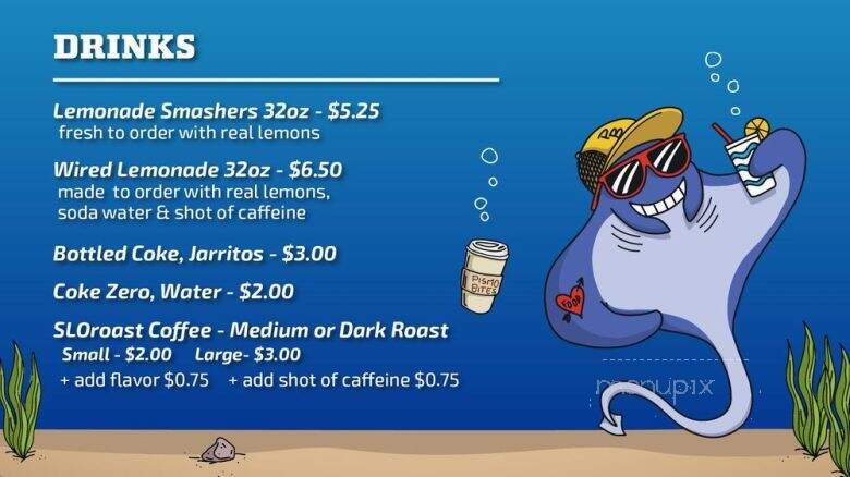 Pismo Bites - Pismo Beach, CA menu_pic