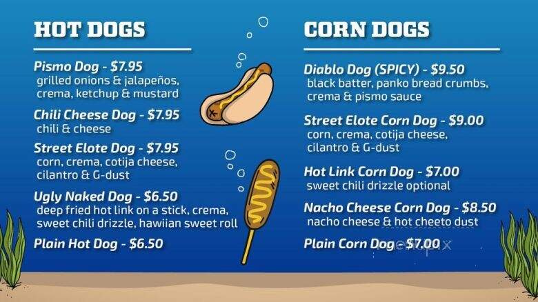 Pismo Bites - Pismo Beach, CA menu_pic