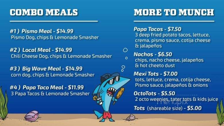Pismo Bites - Pismo Beach, CA menu_pic