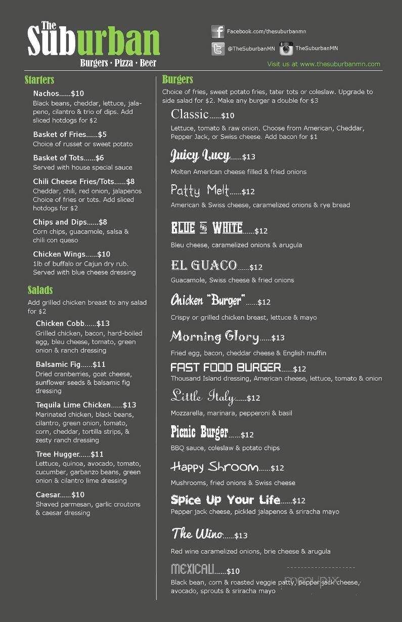 Montego Blu - Excelsior, MN menu_pic