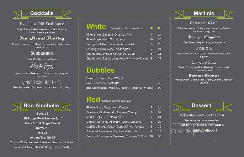 Montego Blu - Excelsior, MN menu_pic