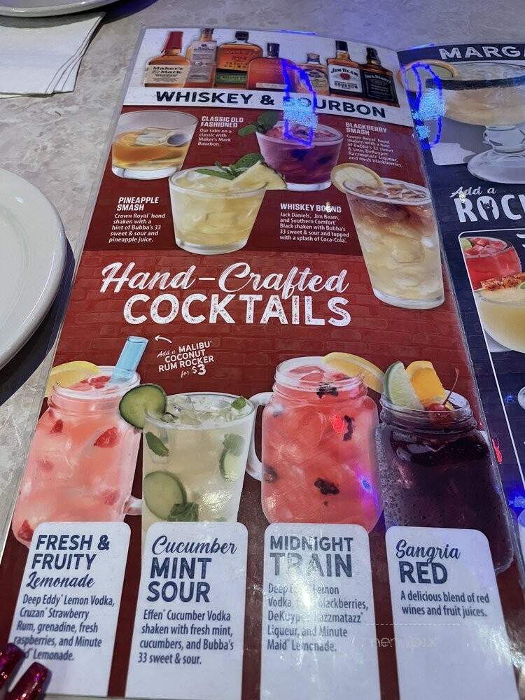 Bubba's 33 - Avon, IN menu_pic